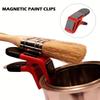 Double-Sided Magnetic Paint Brush Clip | Plastic Paint Can Holder with Built-in Opener for Painters Diy Tool Parts Accessories