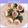Peony Flower Artificial Bouquet With Silk Material For Wedding Home Office Decor