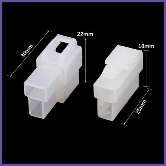 10 Set 2 Pin Auto Vehicle Electrical Wire Connector Male Female Terminal Housing