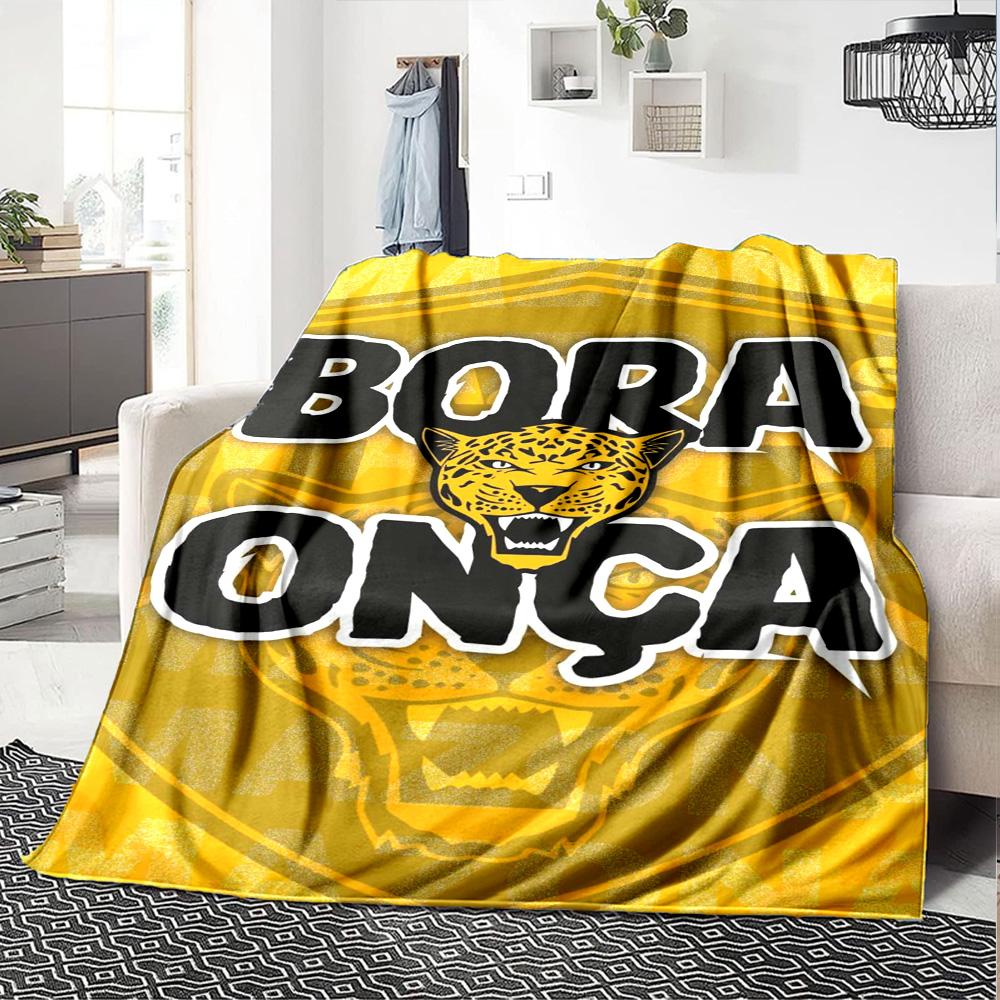 AMAZONAS FC Print Flannel Blanket High Quality Warm Comfortable Cover for All Seasons Perfect for Gifts Home Decor
