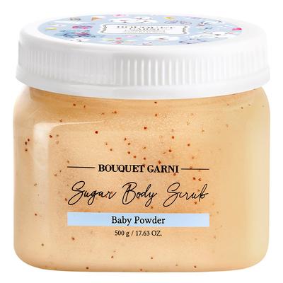 Sugar Body Scrub Baby Powder Scent, 500g, 1 Piece