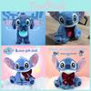 Plush Stitch Doll With Moving Ears Soft Stuffed Animal For Kids Gift