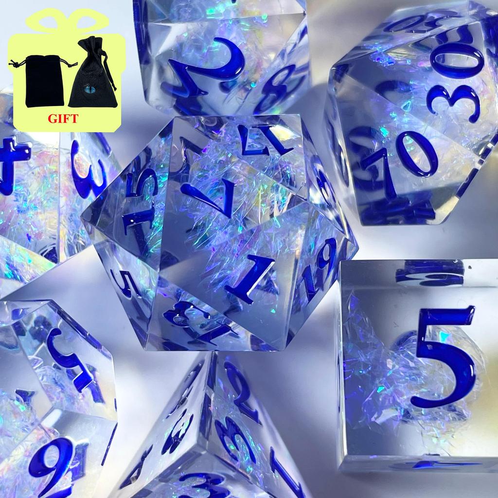 Harz Treibsand Würfel Flüssiger Kern DND Dungeons & Dragons TRPG Brettspiel Würfelset Laufgruppe Cthulhu