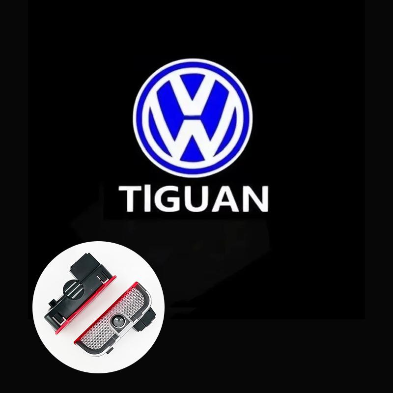 For VW 2Pcs Car Logo Door Logo Courtesy Lamp Laser Projector HD Welcome Light For VW Passat CC Lamando Touran Touareg Tiguan Eos Golf ER1