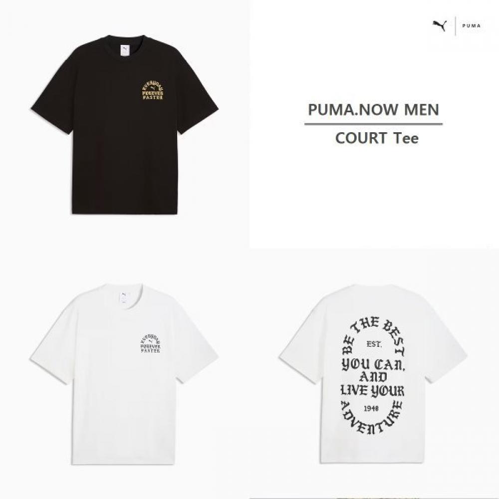 Puma Now Men Court Tee 634746 01 02 white/L