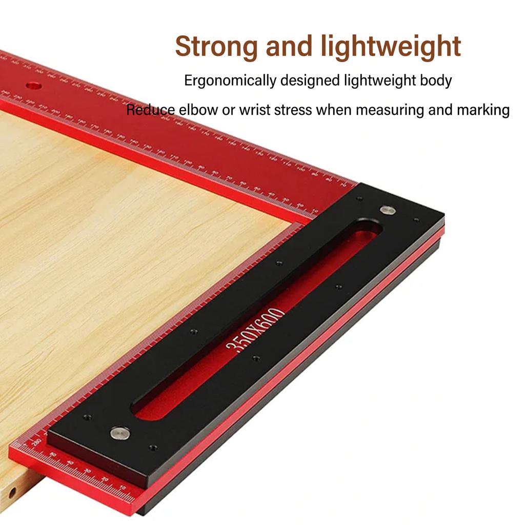 90° L Shaped Woodworking Ruler Tool Carpenter Carpentry Angle L Measurements Square Aluminum Steel Framing Woodworking Tool