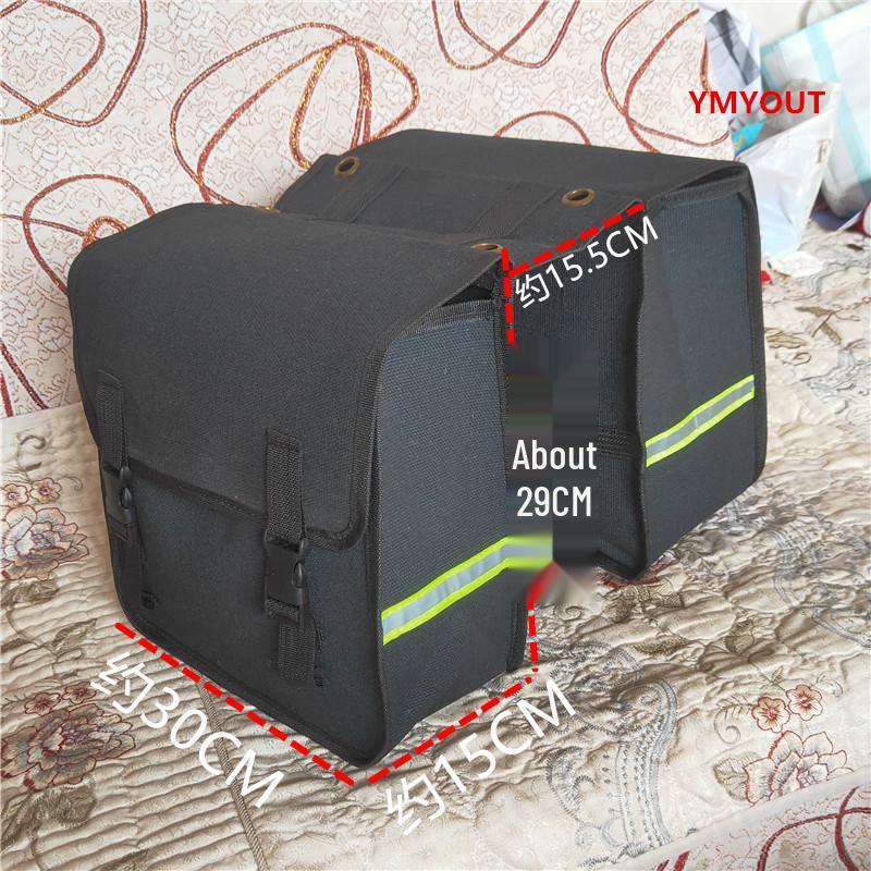 Large Capacity Outdoor Canvas Cycling Saddle Bag for Mountain Biking