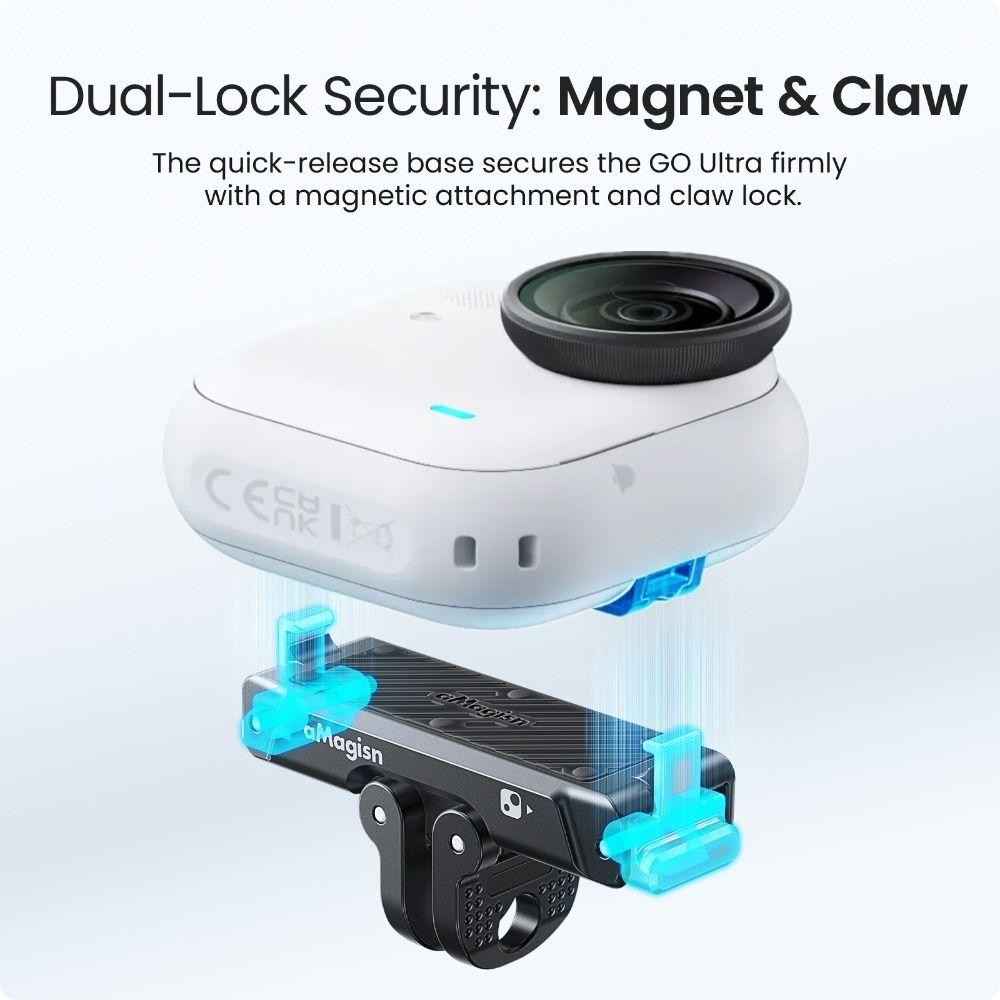 Aluminum Alloy Extension Mount Adapter for Insta360 Go Ultra Action Camera Accessories