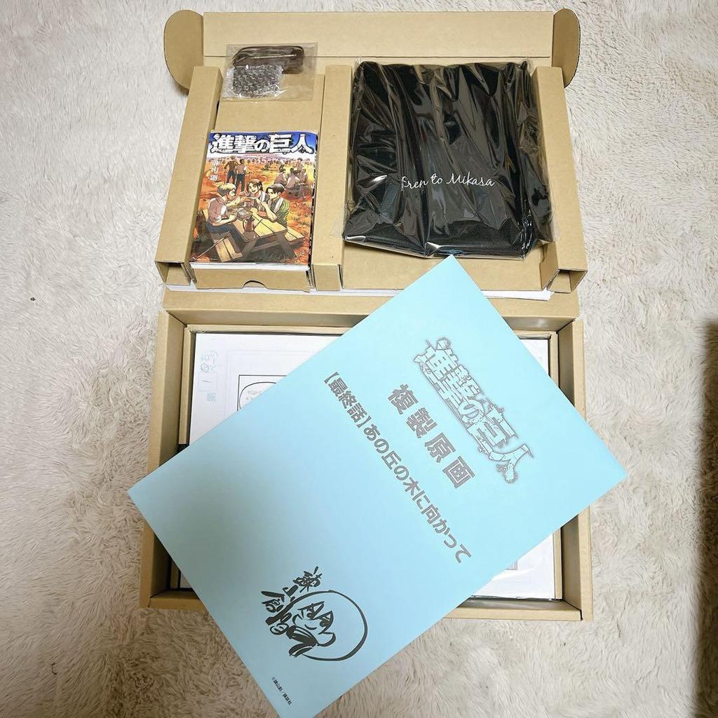 [USED] Limited Attack on Titan Art Book FLY Full Set 35 volumes, FLY included