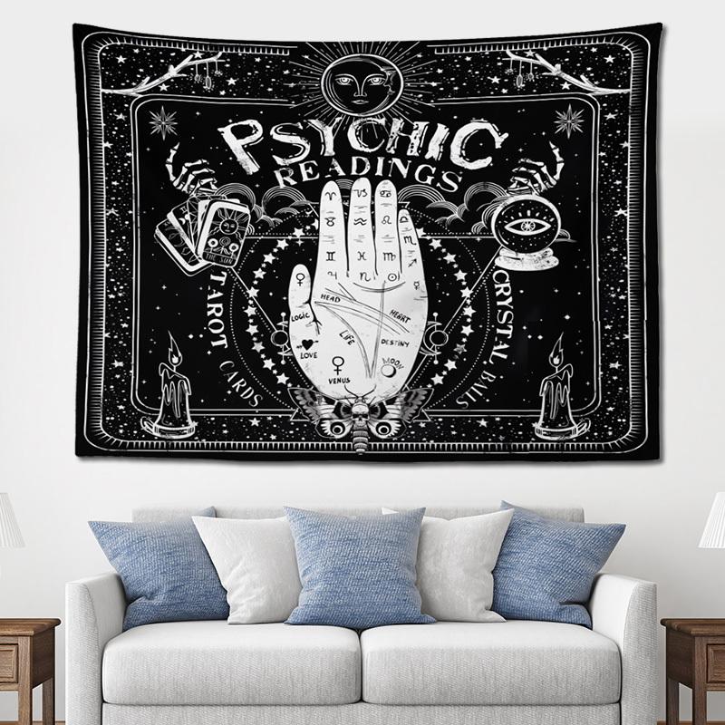 Psychic Readings Tapestry Mystical Astrology Wall Art for a Magical Unique and ThoughtProvoking Decor Statement