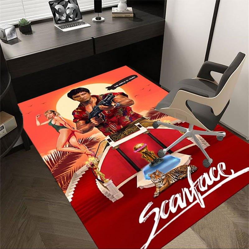 

1 шт. Килимок для офісного крісла Scarface, м який, зручний, для будь-якої пори року, ідеально підходить для дому, спальні або офісу, ідеальний подарунок для 60cm by 90cm