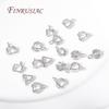 18K Gold Plated Pinch Pendant Bail Clasp Trendy Leaf Shape Bails For Jewelry DIY Findings Accessories