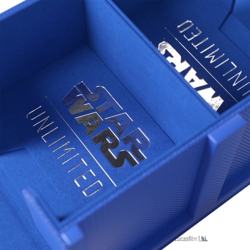 Gamegenic | Star Wars Unlimited Double Deck Pod - Blue | Trading Card Accessory