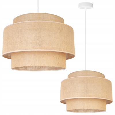 Hanging Lamp, Ceiling Chandelier, Lampshade, Boho Juta