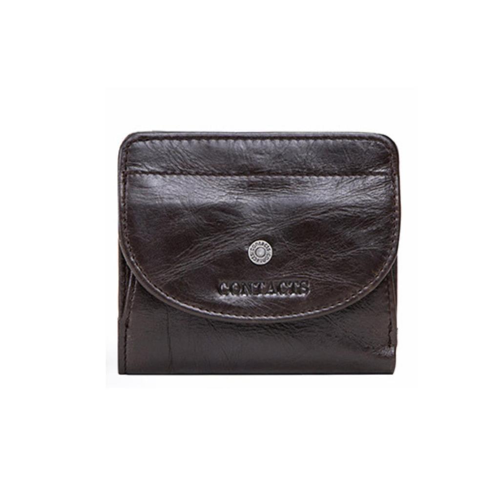 CONTACT'S Echtes Leder Frauen Brieftasche Mini Geldbörse Weibliche Portfel Karte Halter Frauen Geldbörsen