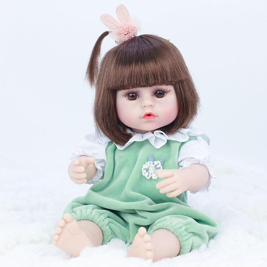 Realistic Reborn Baby Doll With Soft Full Silicone Body Safe And Non-toxic For Newborns
