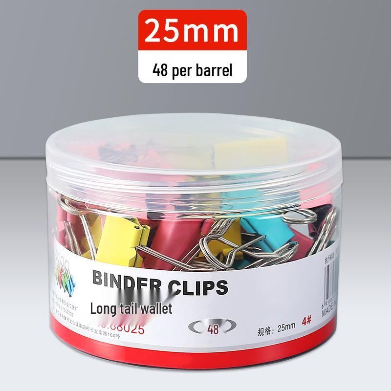 Super Large Colored Swallowtail Metal Clips - Long Tail Stationery for Office Use