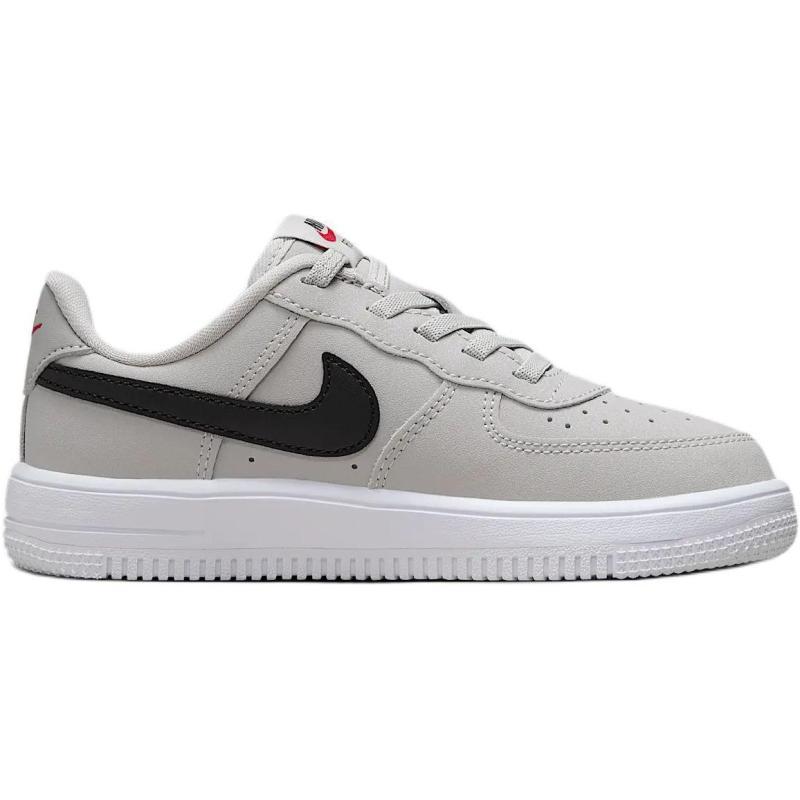 Nike Force 1 Low LV8 EasyOn Rutschfest Verschleißfest Niedrig geschnitten Kinder Skateboard Schuhe Grau/Weiß/Schwarz Kinder Sneaker FZ1010-001