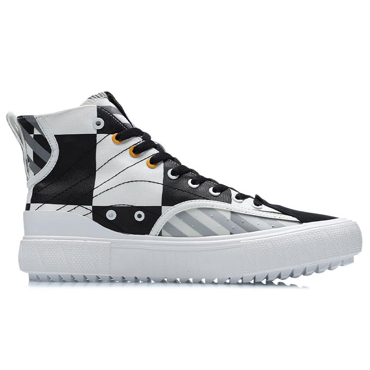 New LINING Classic Canvas Hi X Disney 'White Black' AGCR179-3