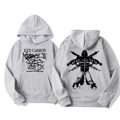 Rapper Ken Carson Europese Tour Hoodies Heren Dames Vintage Trend Sweatshirts Casual Lange Mouw Hooded Streetwear