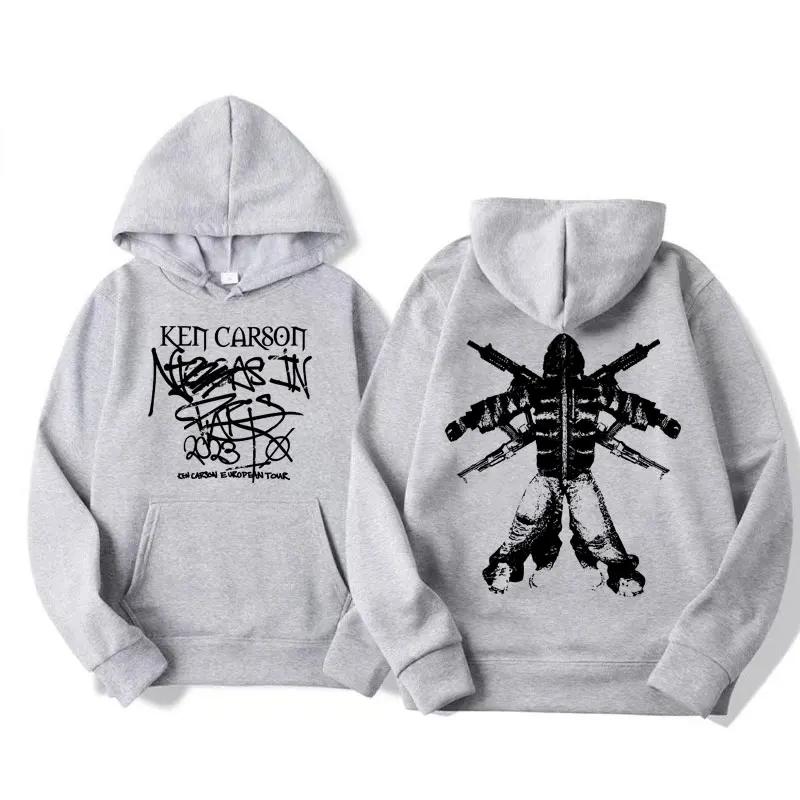 Rapper Ken Carson European Tour Hoodies Men's Women Vintage Trend Sweatshirts Casual Long Sleeve Hooded Streetwear