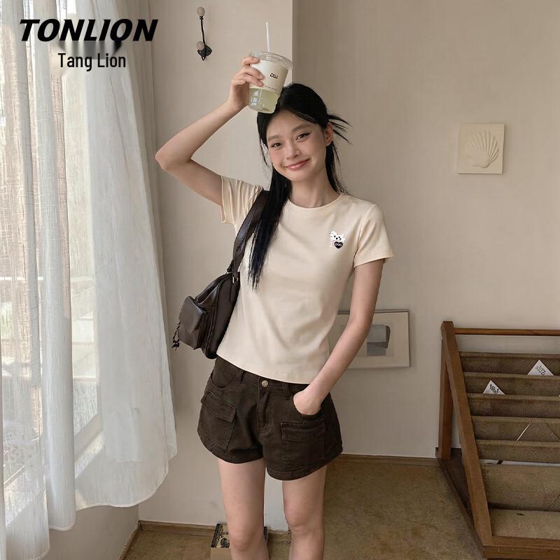 TonLion Women's Slim Fit Short Sleeve T-Shirt