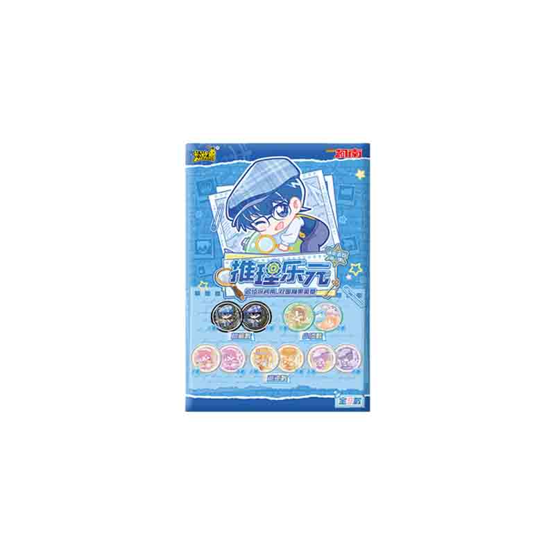 Detective Conan Badge Double Sided Candy Shadow Tracking Genuine Animation Cartoon Collection Peripheral Toy