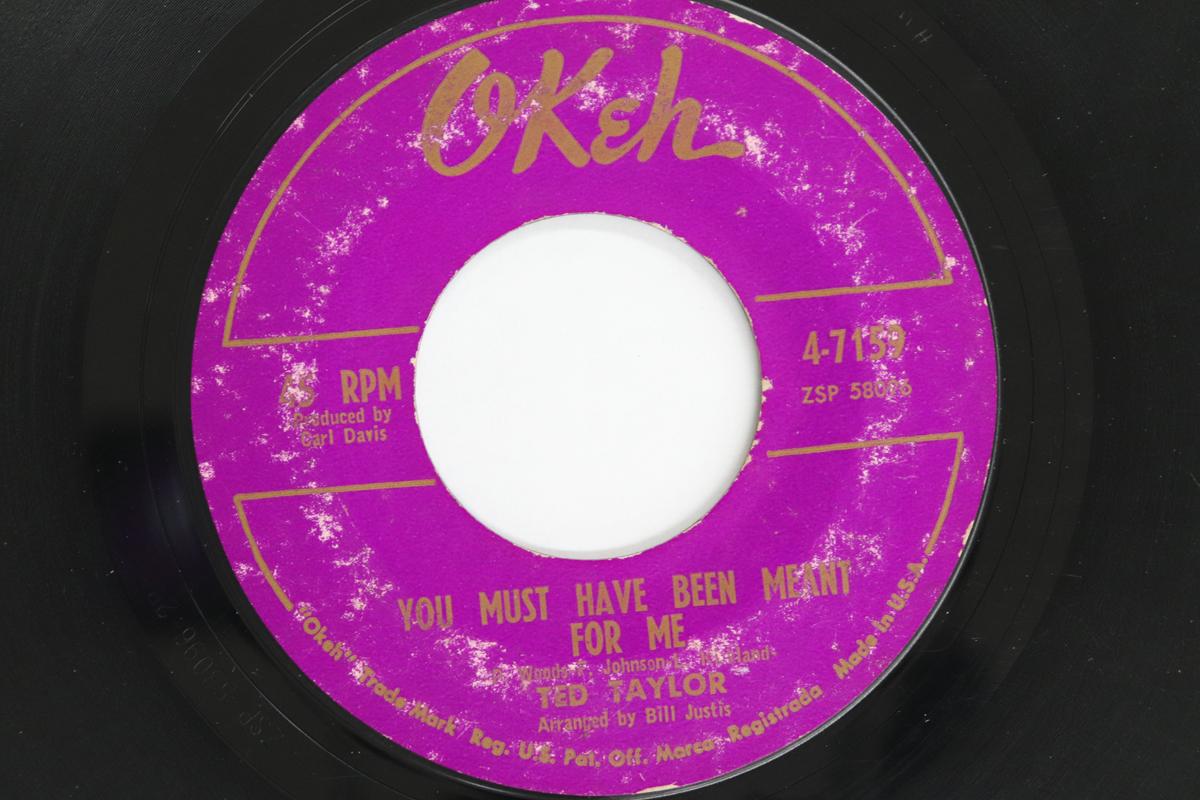 

7inch Record TED TAYLOR - You Must Have Been Meant For Me / T 47159 OKEH 1963 US Soul/Funk Used