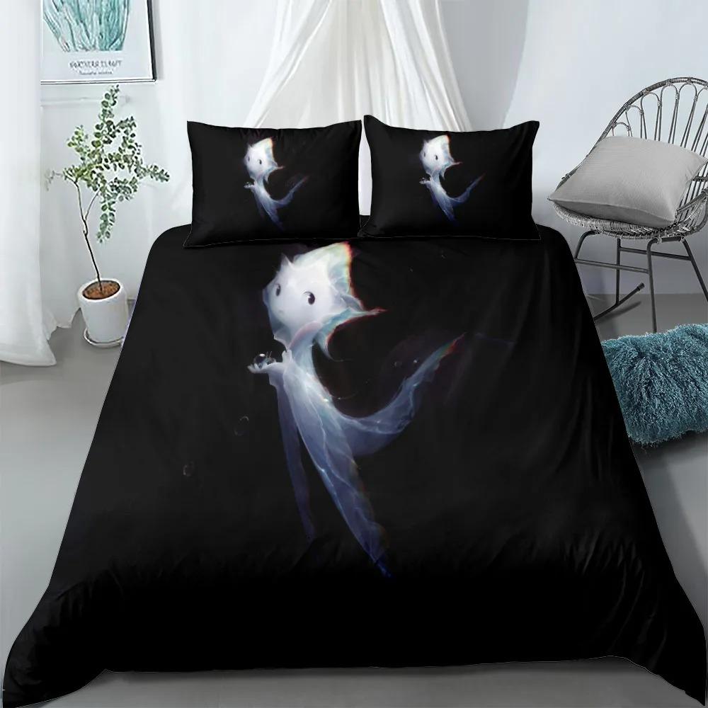 Los Angels Neon Duvet Cover Set UK Single Double King US Twin Full Queen Bed Linen Set