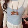 Mengqu Cute Puppy Necklace~ Children's Fun Versatile Long Accessories Women's New Popular Necklaces
