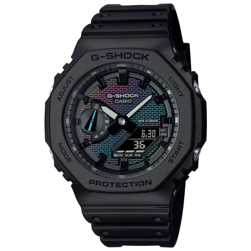 

Casio G-Shock Men s Watch GA-2100RW-1AJF, Made with Biomass Plastic, Rainbow
