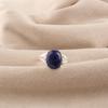 Natural Sodalite Gemstone 925 Sterling Silver Handmade Jewelry Oval-Cut Ring For Wedding RR-75-25