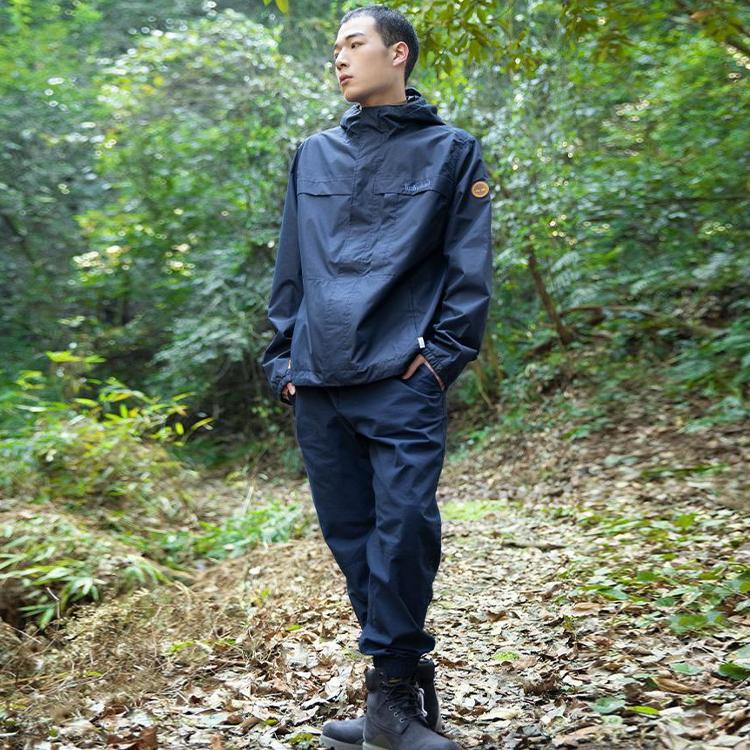 Timberland Af Wr Benton Shell Sports Casual Solid Color Hooded Woven Jacket Men Jacket Dark-Sapphire-Blue A695W-433