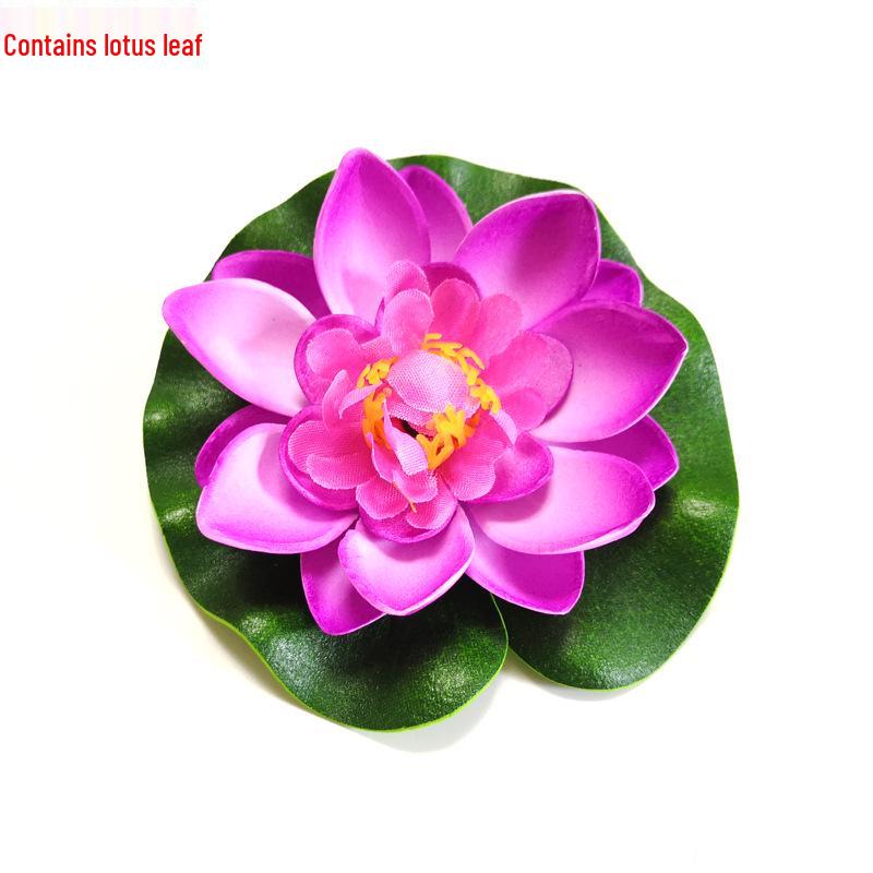 10 cm Künstliche Lotusblume für Teich, Aquarium und Gartendekoration
