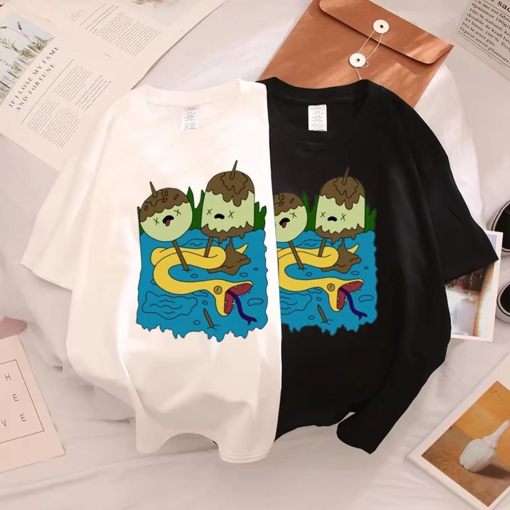 Kawaii Shirt Funny Tshirt Marceline and Princess Bubblegum Gift Tops Streetwear Unisex Harajuku Tee XS-4XL Camisa Masculina