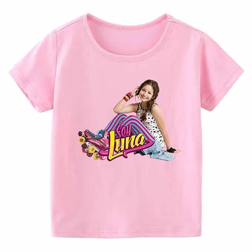 ZYXZ 2023 Cartoon Soy Luna Children's T-Shirt Funny Pink T-Shirts Baby Gilrs Summer Children For Kids Tops Clothes 917022