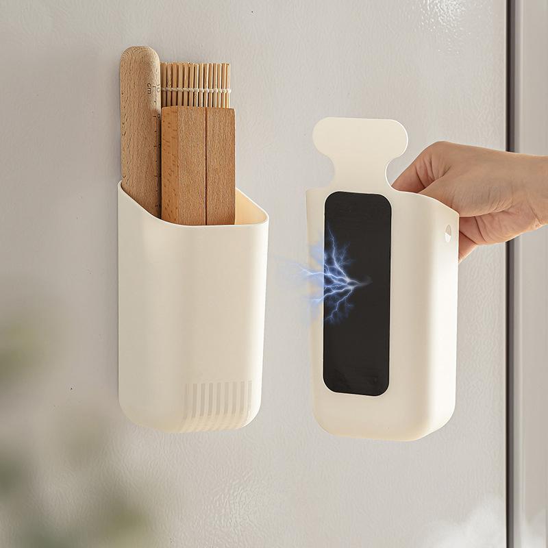 Magnetic Adsorption Box Household Refrigerator Magnetic Wall-Mounted Storage Box Punch-Free Storage Box