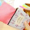 New Korean Style Mini Wallet Card Holder Floral Print Zipper Coin Purses Flower Canvas