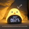 Time Bird LED Alarm Clock with USB Charging - Silent Cartoon Bedside Night Light for Bedroom or Dorm