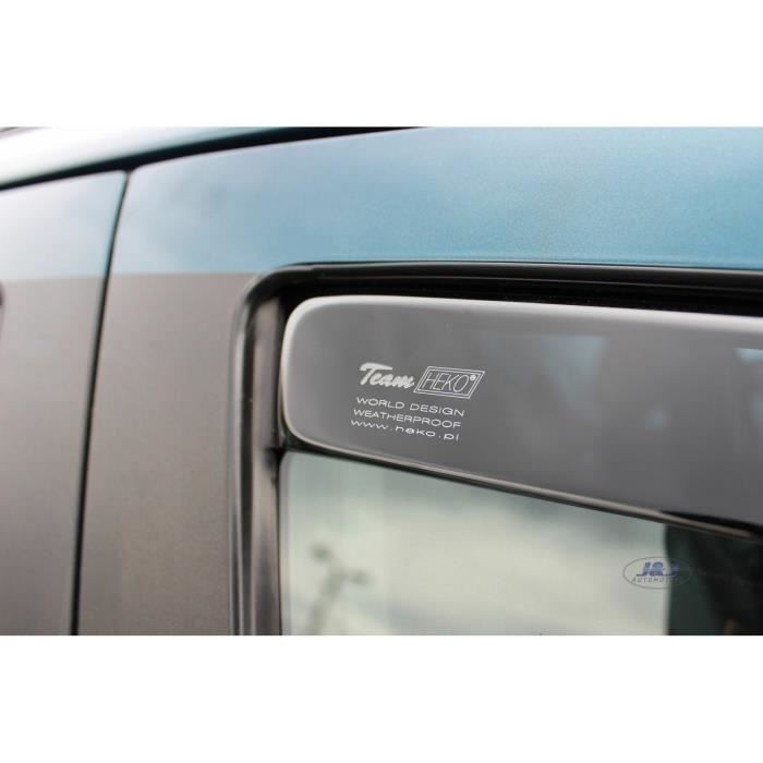 Déflecteurs d'air - J&amp;J AUTOMOTIVE - Opel Zafira B - Fumé - Acrylique renforcé - Installation facile