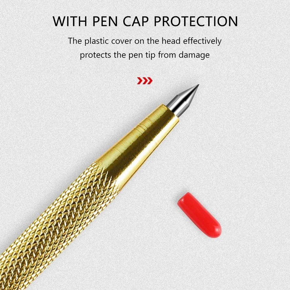2Pcs Carbide Nib Separation Steel Alloy Marking Pen Diamond Glass Marking Needle Tile Cutting