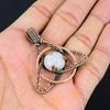 Moonstone Gemstone Handmade Pure Copper Wire Wrapped Wonderful Jewelry Pendant