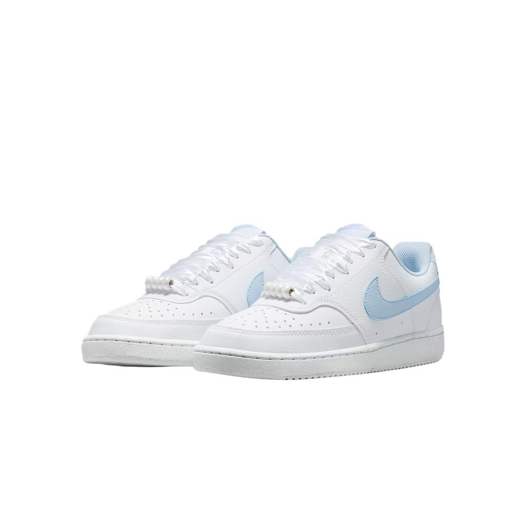 Nike Court Vision Low Synthetic Leather Abrasion Resistant Breathable Support Low Top Skateboard Shoes Women's IB6652-102