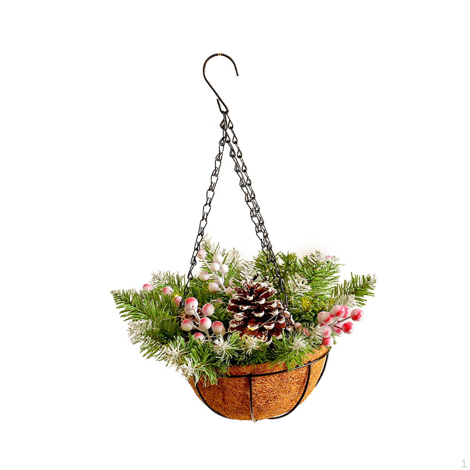 

Искусственная рождественская подвесная корзина Декор Коллекция Шармов Фото Реквизит Оконный реквизит зелёный