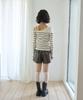 THE GREEN LAB Striped Shoulder Strap Detail Knit [Ivory]