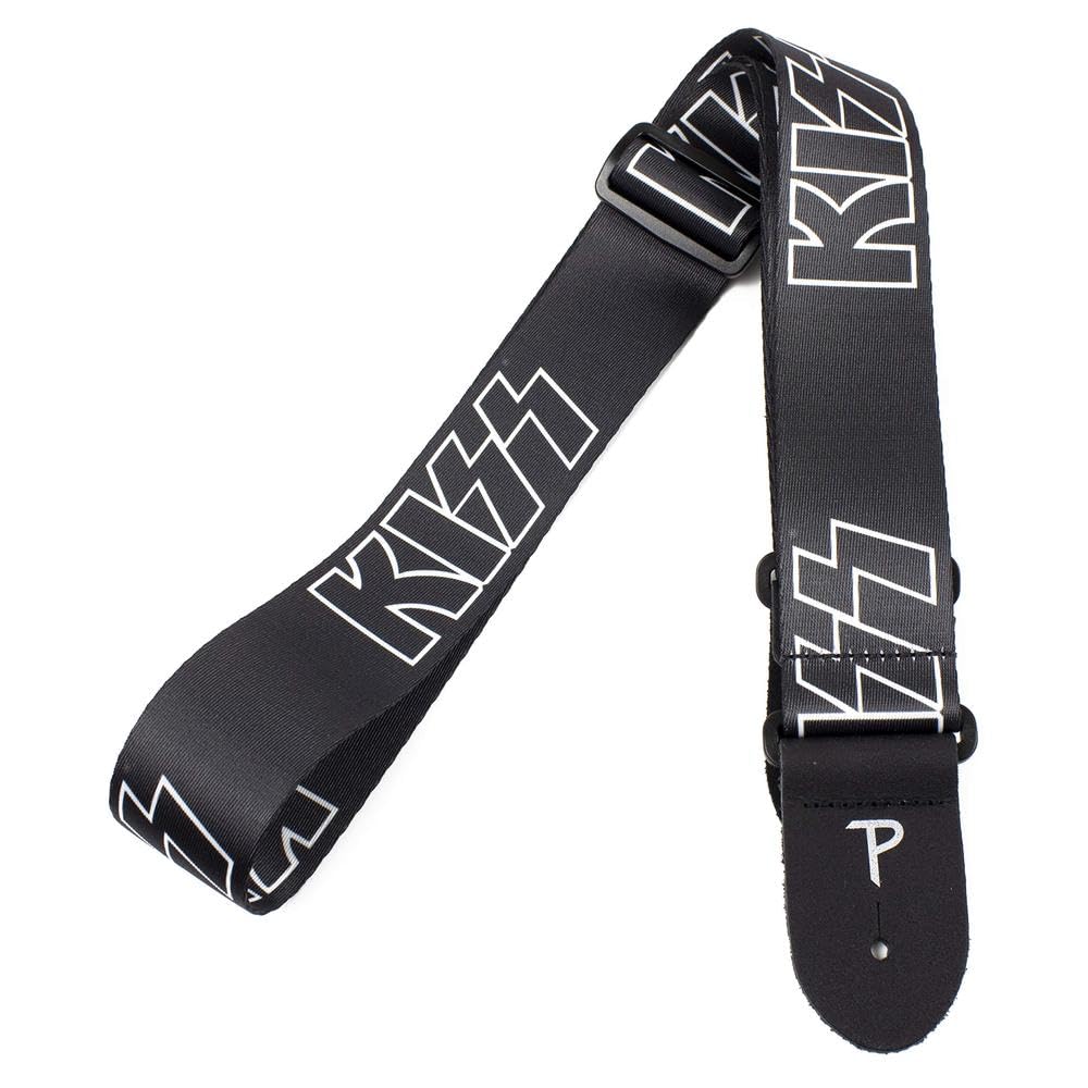 P Leathers Poly Strap Kiss Guitar Strap Perri's Ltd. LPCP-8050 2"