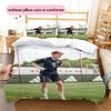 Wanner Pattern Bedding Home Decoration Birthday Gift ( 1 Duvet Cover + 2 Pillowcase, Without Core),fan Merchandise.