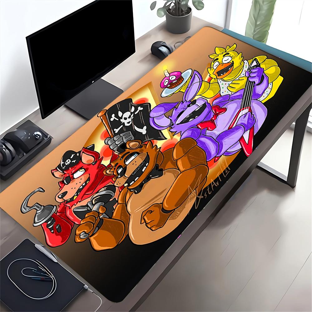 Five Nights Freddy'S Party Large Gaming Mouse Pad Nonslip Rubber Base Waterproof Desk Mat For Office Pc Laptop