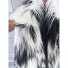 Winter Women's Imitation Fur Coat Fluffy Beach Wool Jacquard Colored Extended Suit Collar Jacket