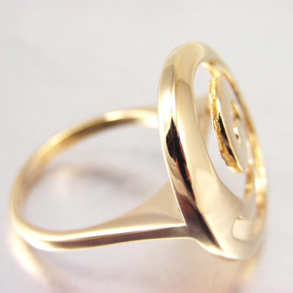 Vergoldeter 'Choreographie' Ring